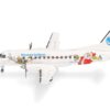 herpa modello aereo Finnaviation Saab 340 "Santa, miniatura in scala 1:200, pezzo da collezione, senza supporto, metallo