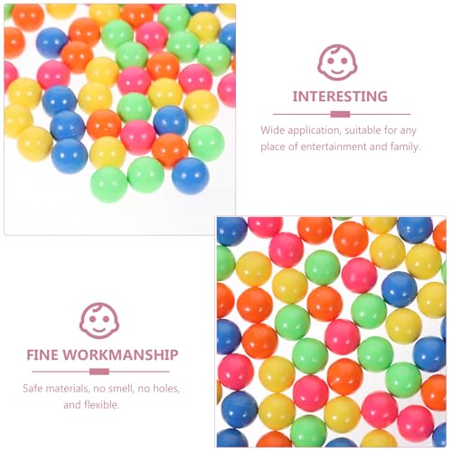 jojofuny 15 Mm palline di ricambio multicolori Set 100 palline di plastica colorate conteggio sfere per apprendimento probabilità- 5 colori - immagine 9
