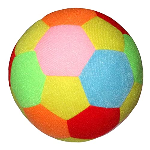 zalati Morbido Pallone da Calcio in Cotone Peluche per Interni ed Esterni per Divertenti Giochi Sportivi - Multicolore, 9,5 cm - immagine 7