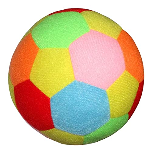 zalati Morbido Pallone da Calcio in Cotone Peluche per Interni ed Esterni per Divertenti Giochi Sportivi - Multicolore, 9,5 cm - immagine 8