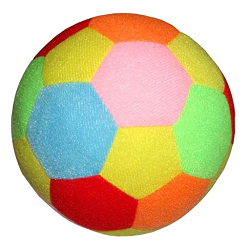 zalati Morbido Pallone da Calcio in Cotone Peluche per Interni ed Esterni per Divertenti Giochi Sportivi - Multicolore, 9,5 cm - immagine 9
