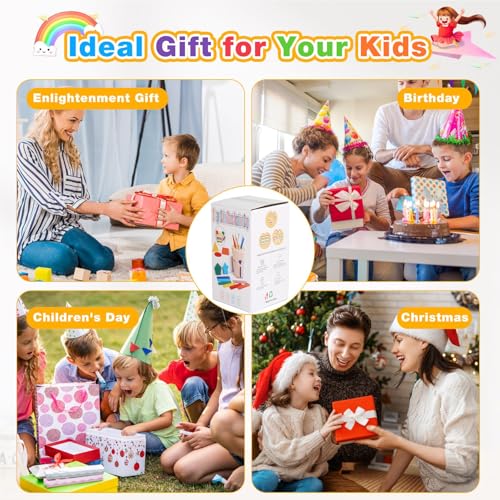Afufu Legno Colore Forma Ordinamento Giocattoli 12 a 36 Mesi Bambini, Montessori Educativo Apprendimento Gioco Sensoriale, Giochi in Legno Regali per Bambina Bambino - immagine 7
