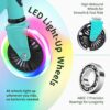 BELEEV V2 Monopattino Bambino 3-12 anni, LED Ruote Illuminate & Stem & Deck, Pieghevole Monopattino 2 Ruote per Bambina Ragazza Ragazzo, 3 Altezza Regolabile, Ponte Antiscivolo, Carico Massimo 50Kg - immagine 3