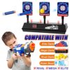 Bersaglio Elettrico, Auto-Reset Intelligente Effetto Luce Suono Punteggio Target, Bersaglio di Tiro per Pistole Nerf Serie N-Strike Elite/Mega/Rival, Giocattolo Regalo per Bambini 6 7 8 9 10 anni - immagine 6