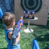 Bersaglio Elettrico, Auto-Reset Intelligente Effetto Luce Suono Punteggio Target, Bersaglio di Tiro per Pistole Nerf Serie N-Strike Elite/Mega/Rival, Giocattolo Regalo per Bambini 6 7 8 9 10 anni - immagine 8