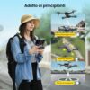 Holy Stone HS290 Drone pieghevole con telecamera FPV HD 1080P, quadricottero RC con flusso ottico, controllo tramite app, 3 velocità, 2 batterie modulari, regalo giocattolo cristiano per bambini, C0 - immagine 5