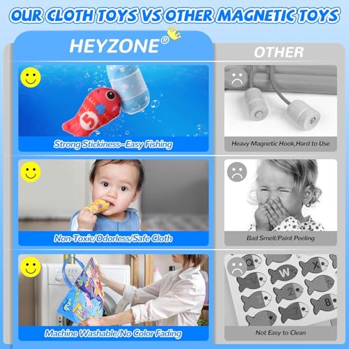 JoyJoyful Giochi Bambini Montessori 1 Anno, Gioco Pesca Morbidi per Bambino 1 Anno, Regali Regalo Bambino 1 Anno, Giochi Educativi 1 Anno, Colorato Gioco Giocattolo Bambini per 6 7 8 9 10 12 Mesi - immagine 6