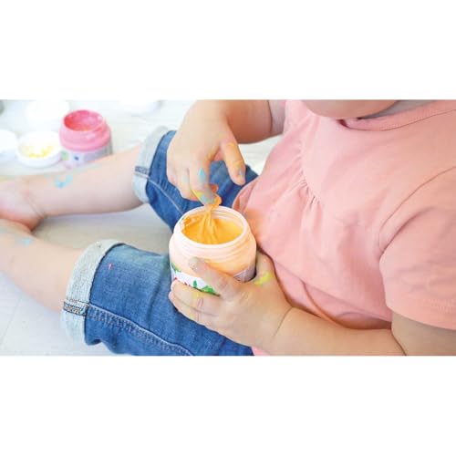 Kreul 2321-Colori Mucki Softie, 6 x 150 ml, Pastello a Base d'Acqua, Colori a Dita per Bambini dai 2 Anni in su, Multicolor - immagine 3