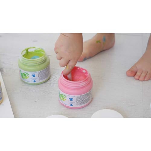 Kreul 2321-Colori Mucki Softie, 6 x 150 ml, Pastello a Base d'Acqua, Colori a Dita per Bambini dai 2 Anni in su, Multicolor - immagine 4