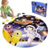 Kulveanju Puzzle Bambini 3 4 5 6 Anni, 128 Pezzi Puzzle da Universo Dirigibile, Grande Circolare Puzzle, Giochi Creativi Puzzle Regalo per Ragazzi e Ragazze 3-7 Anni, 42x42 cm - immagine 17