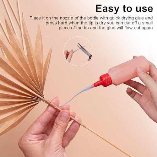 SHENGYIG Micropunte per Colla, 300 Pezzi 0,3 mm Uscita Colla Punte per Bottiglie di Colla, Contagocce di Precisione Micro Punte, per Modellismo DIY Riempiendo Fori Degli Spazi Vuoti - immagine 5