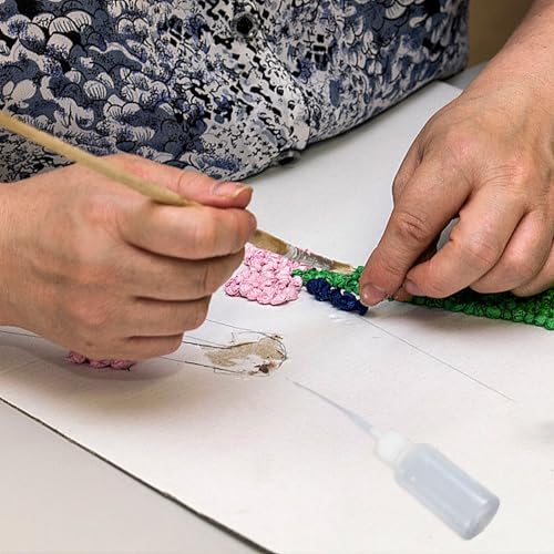 SHENGYIG Micropunte per Colla, 300 Pezzi 0,3 mm Uscita Colla Punte per Bottiglie di Colla, Contagocce di Precisione Micro Punte, per Modellismo DIY Riempiendo Fori Degli Spazi Vuoti - immagine 6