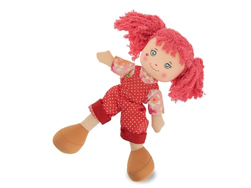 Teorema - Carlotta Bambola di Pezza con Capelli Colorati, Bambola Stoffa Colorata, Giocattolo per bambini, Altezza 30cm - immagine 5