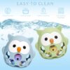 Venditer Giochi Neonato 0-3 mesi, Sonaglio Giochi Neonato 3-6 6-9 mesi, Montessori Giocattoli Bambino 0-6 Mesi Giochi Neonato Giochi Montessori 1 anno Giochi Sensoriali per Neonati owl blue - immagine 4