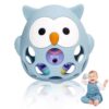 Venditer Giochi Neonato 0-3 mesi, Sonaglio Giochi Neonato 3-6 6-9 mesi, Montessori Giocattoli Bambino 0-6 Mesi Giochi Neonato Giochi Montessori 1 anno Giochi Sensoriali per Neonati owl blue