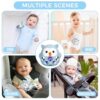 Venditer Giochi Neonato 0-3 mesi, Sonaglio Giochi Neonato 3-6 6-9 mesi, Montessori Giocattoli Bambino 0-6 Mesi Giochi Neonato Giochi Montessori 1 anno Giochi Sensoriali per Neonati owl blue - immagine 7
