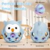 Venditer Giochi Neonato 0-3 mesi, Sonaglio Giochi Neonato 3-6 6-9 mesi, Montessori Giocattoli Bambino 0-6 Mesi Giochi Neonato Giochi Montessori 1 anno Giochi Sensoriali per Neonati owl blue - immagine 8