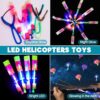 ZZXLOPEZ 20 Pezzi Elicottero Volante con Fionda, Elicottero Volare Giocattolo, Elicottero a Slingshot Razzo, LED Luminosa Flying Giocattoli, Giocattoli per Feste per Bambini Giocattoli Regali di Festa - immagine 7