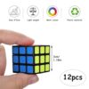 12 Pezzi 3 x 3 x 3 Cm Mini Cubo Magico Speedcube Puzzle 3D Speed Cube Cube Lisci Stickerless Mini Speed Cube Set Per Bambini Adulti Per Regalo Di Compleanno, Gioco Di Viaggio, Riempimento Regalo - immagine 3