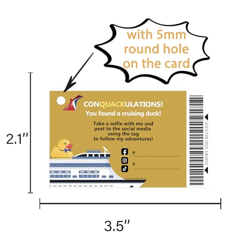 50 Tag Cruising Duck: Carta nautica dorata Carnival Cruise Line - immagine 3