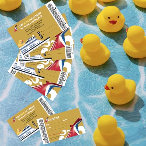 50 Tag Cruising Duck: Carta nautica dorata Carnival Cruise Line - immagine 5