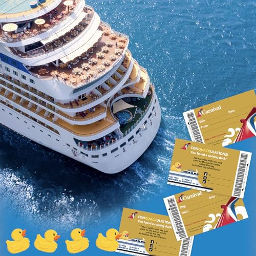 50 Tag Cruising Duck: Carta nautica dorata Carnival Cruise Line - immagine 6