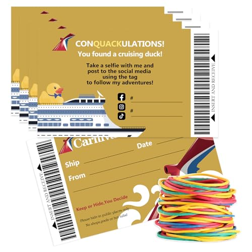 50 Tag Cruising Duck: Carta nautica dorata Carnival Cruise Line
