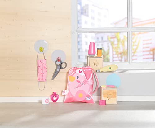 Baby born Kit Pronto Soccorso 834091 - Accessori per bambole Baby born - Include 9 accessori medici per bambole e custodia con coulisse - Adatto per bambini dai 3 anni in su - immagine 17