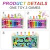 Cigrubo 3 in 1 Giochi Legno Bambini con Xilofono/Acchiappa La Talpa/Labirinto, Strumenti Musicali Bambini, Gioco Banco di Martello, Giochi Educativi Montessori, per Regalo Bambino Bambina 1 2 3 Anno - immagine 4