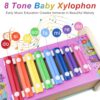 Cigrubo 3 in 1 Giochi Legno Bambini con Xilofono/Acchiappa La Talpa/Labirinto, Strumenti Musicali Bambini, Gioco Banco di Martello, Giochi Educativi Montessori, per Regalo Bambino Bambina 1 2 3 Anno - immagine 5