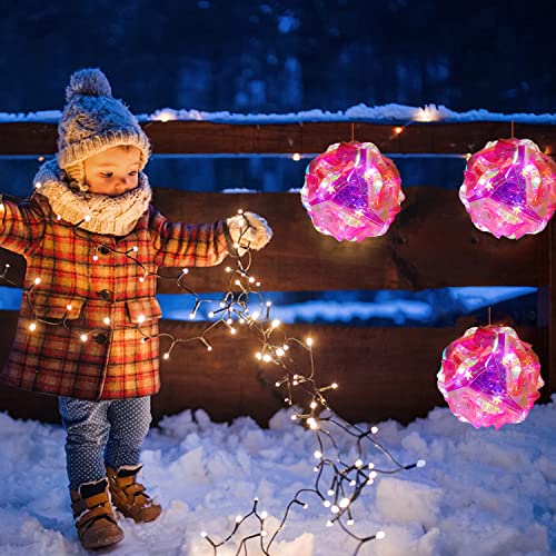 DAZZTIME Lanterna LED per bambini,lanterna faidate multicolore,lanterna con bastone Lanterne per bambini,Lanterna di San Martino,Lanterna Multicolore,per Feste,Decorazioni Festa,Halloween,Natale - immagine 6