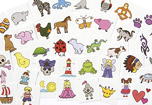 Eduplay, set di tatuaggi 130072, scuola materna (taglia unica, 50 pezzi)