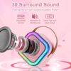 Karaoke per Bambini,Microfono Bambini con Luce LED,Karaoke bambini con 2 microfoni,Macchina Karaoke Portatile,Regali per bambini da 3 a 18 anni, ragazzi e ragazze - immagine 4