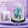 Lotvic Set da Costruzione di Bouquet di Fiori, Blocchi Bouquet, Set di Blocchi da Costruzione per Bouquet con Coperchio Protettivo, Idea Regali Valentino, Regalo per Donna o Uomo, 574 PCS - immagine 3