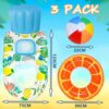 Lubbi Materasso ad aria doppio,Amaca Gonfiabile,Poltrona Doppia Gonfiabile con schienale,Materassino gonfiabile,anello da nuoto gonfiabile,Palloni da Spiaggia Gonfiabili,Beach Ball,Bambini e Adulti - immagine 3