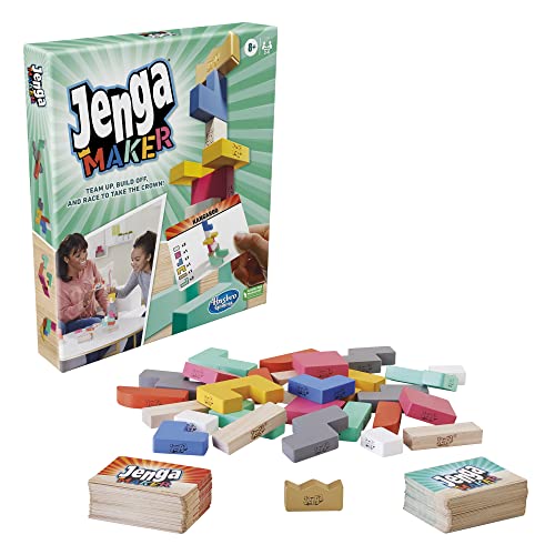 Monopoly Jenga Maker, Wooden Blocks, Stacking Tower Game, Game for Kids Ages 8 and Up, Game for 2-6 Players, Multicolor - immagine 15