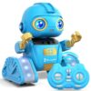 Ophy Robot Bambini, Funzione di Proiezione Innovativa, Robot Telecomandato con Controllo Gestuale, Occhi a LED, Musica, robot Giocattoli per bambini e bambine (Blu)
