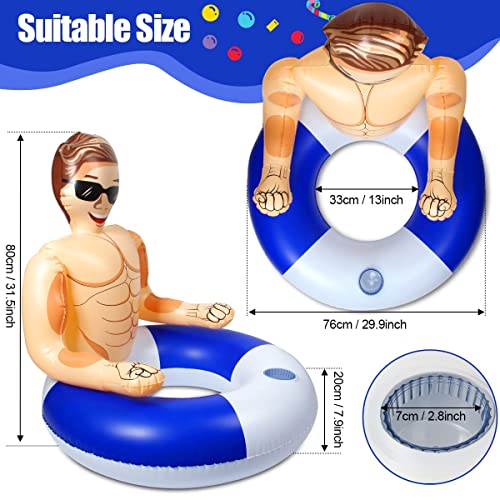 Silph PLC galleggianti da piscina, salvagente adulto con Portabicchieri per Festa, Giochi da Piscina per Bambini/Relax per Adulti e Anello da Salvataggio per Piscine - immagine 3
