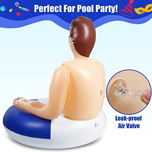 Silph PLC galleggianti da piscina, salvagente adulto con Portabicchieri per Festa, Giochi da Piscina per Bambini/Relax per Adulti e Anello da Salvataggio per Piscine - immagine 8