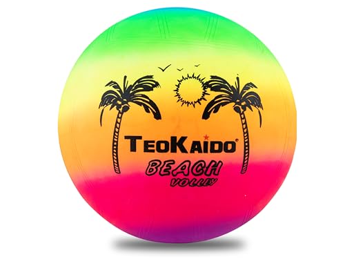 Teorema - Pallone in Gomma, Taglia 5, 120gr, Fantasia Rainbow - immagine 4