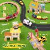 Trenino Elettrico per Bambini,Biebuxo 72 PZ Pista Treno in Legno Ferrovia Legno Bambini Set Regali per Ragazze e ragazzi 3 4 5 6 anni - immagine 6