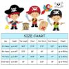 Wizland Costume da pirata per bambini, per giochi di ruolo, costume da pirata per bambini - immagine 8