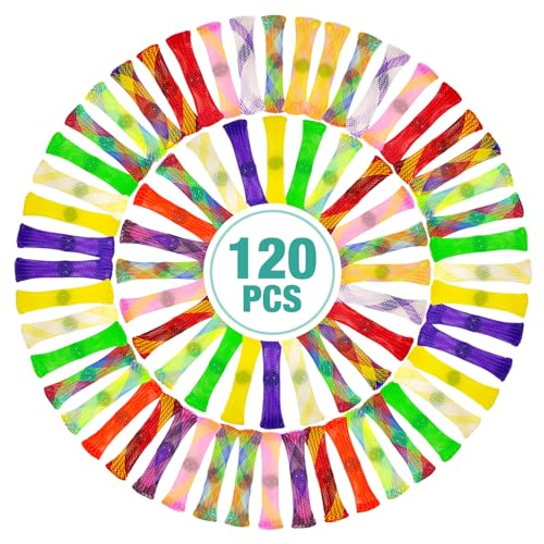 YUQILIN Set di 120 giocattoli sensoriali colorati a rete in marmo, antistress, per bambini e adulti, con ADHD, ADD, disturbi ossessivi, autismo, per anti-ansia, migliorare la concentrazione
