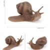 zalati Figura Animale Simulazione Figura Giocattolo per Apprendimento Giocattoli Educativi Decorazione Giardino Fatato - immagine 4