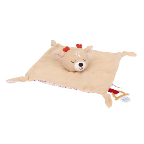 Chicco Gioco Cerbiatto Doudou, Pupazzo in Morbido Velluto A Forma di Cerbiatto, Peluche Neonato, Soffice da Coccolare, Dettagli Ricamati, Gioco Neonato 0+ Mesi - immagine 3