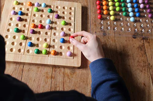 Colorku MOR40148 il gioco da tavolo Sudoku che utilizza il colore invece dei numeri. 100+ carte puzzle e vassoio portaoggetti - immagine 4