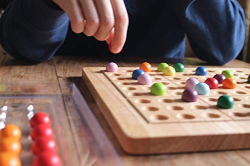 Colorku MOR40148 il gioco da tavolo Sudoku che utilizza il colore invece dei numeri. 100+ carte puzzle e vassoio portaoggetti - immagine 5