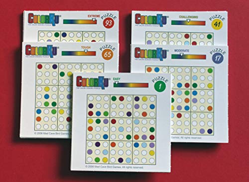 Colorku MOR40148 il gioco da tavolo Sudoku che utilizza il colore invece dei numeri. 100+ carte puzzle e vassoio portaoggetti - immagine 9