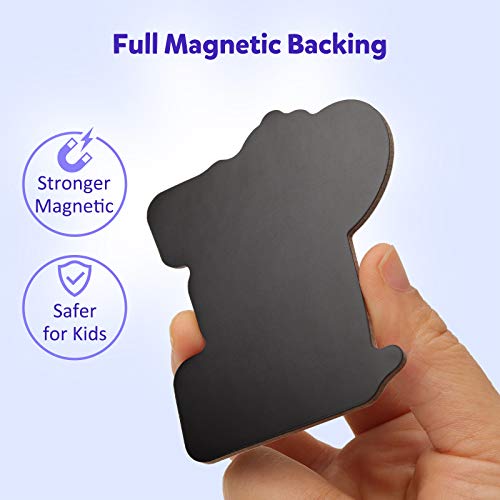 Coogam Lettere magnetiche 26 pezzi Jumbo ABC alfabeto colorato a forma di animale grande maiuscolo magneti frigo giocattolo educativo set apprendimento giochi ortografia per bambini 3 4 5 anni - immagine 5