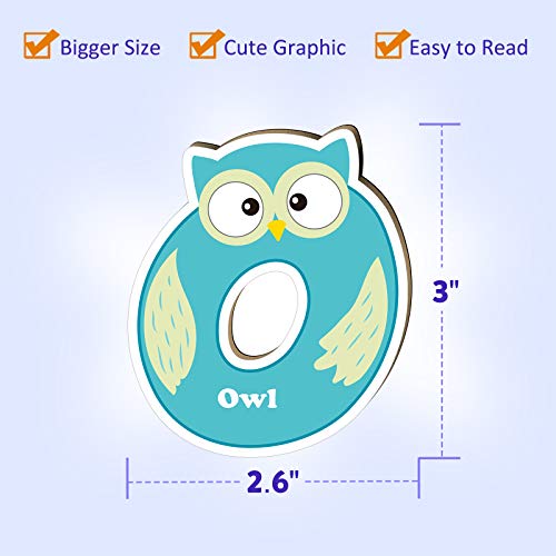 Coogam Lettere magnetiche 26 pezzi Jumbo ABC alfabeto colorato a forma di animale grande maiuscolo magneti frigo giocattolo educativo set apprendimento giochi ortografia per bambini 3 4 5 anni - immagine 8